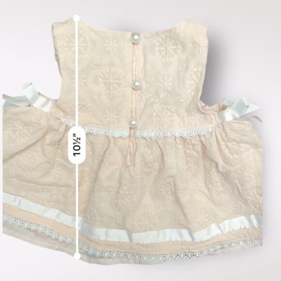 Catherine Malandrino Patterned Pink Short Baby Dress Size 3-6 Months Coquette‎ - Picture 4 of 7